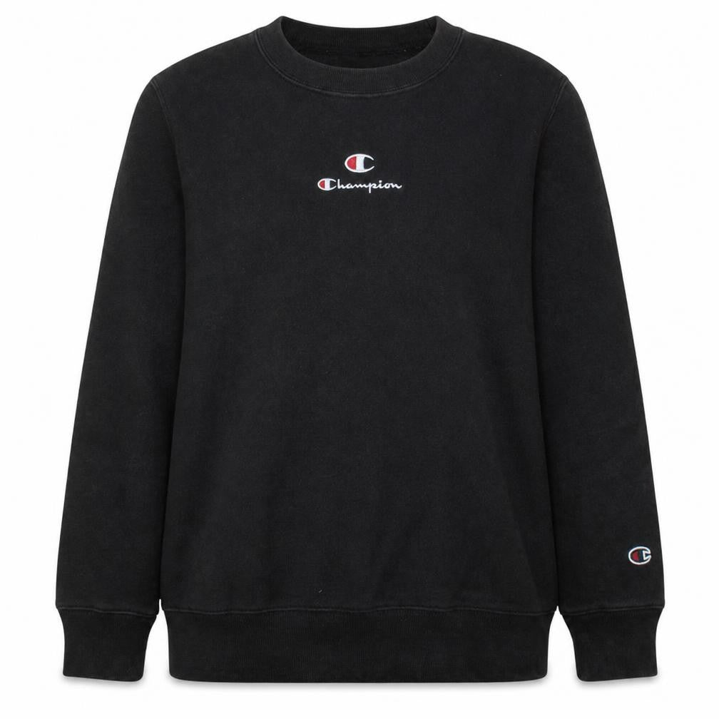 Champion Women Black XS Pullover Sweatshirt Crew Neck Long Sleeve Casual