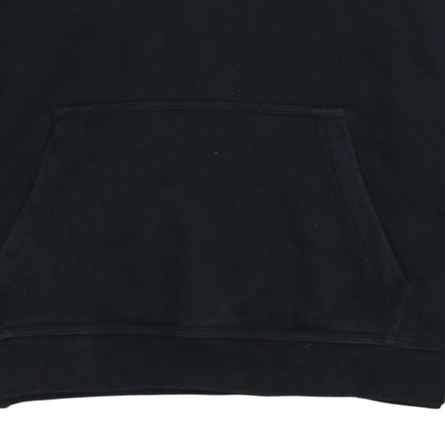 Nike Boys Black XL Pullover Hoodie with Embroidered Logo