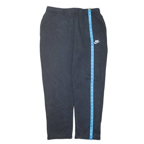 Nike Men's Black XL Fleece Sweatpants Regular Fit Casual Trousers