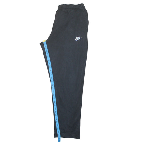 Nike Men's Black XL Fleece Sweatpants Regular Fit Casual Trousers