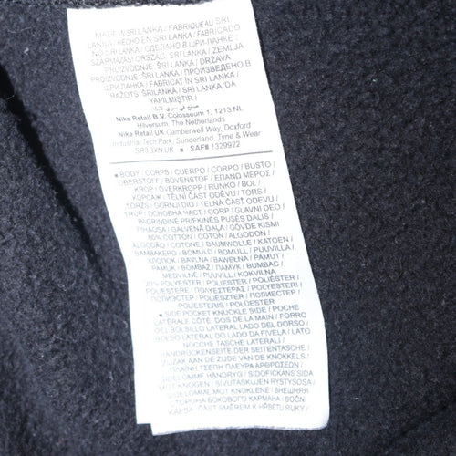Nike Men's Black XL Fleece Sweatpants Regular Fit Casual Trousers
