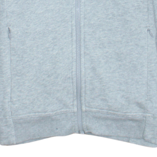 Nike Womens Grey Full Zip Hoodie Small Lightweight Athletic Sweatshirt