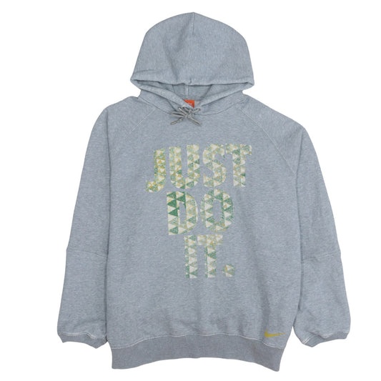 Nike Men's Grey XL Pullover Hoodie 'Just Do It' Sports Fleece