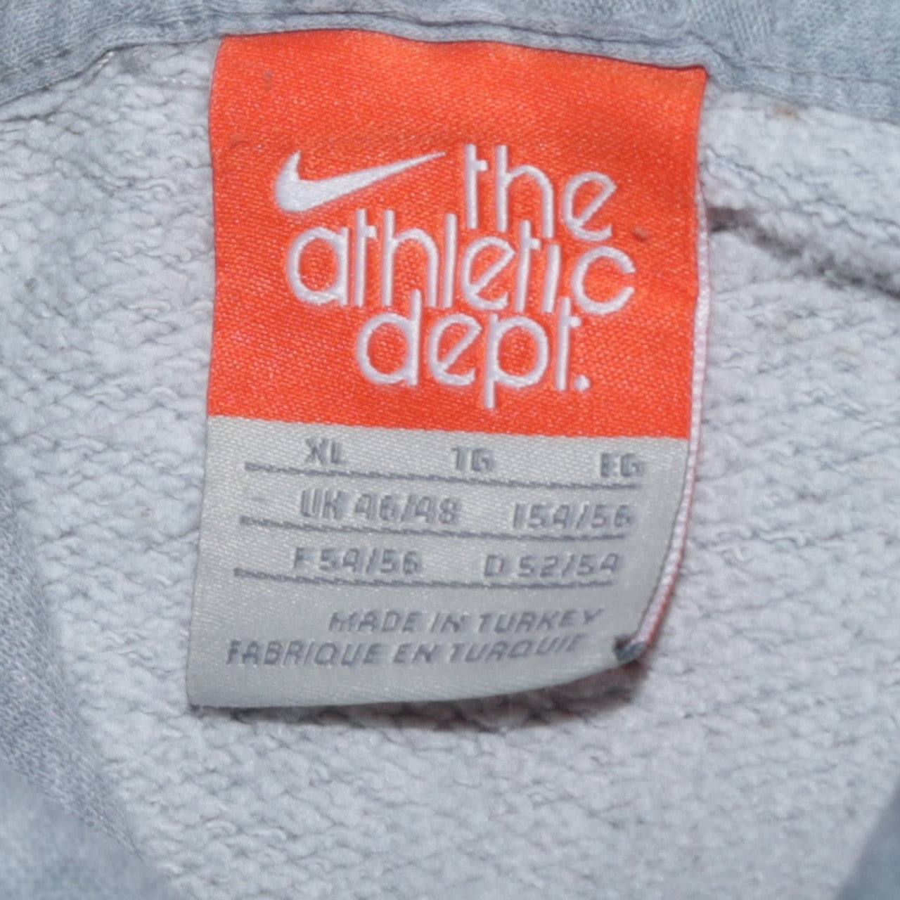 Nike Men's Grey XL Pullover Hoodie 'Just Do It' Sports Fleece