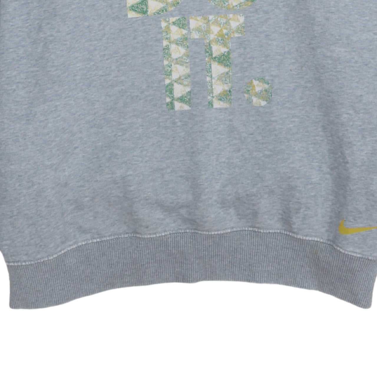 Nike Men's Grey XL Pullover Hoodie 'Just Do It' Sports Fleece