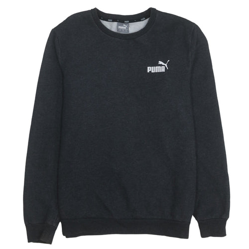 Puma Men's Black Crew Neck Pullover Sweatshirt Size M