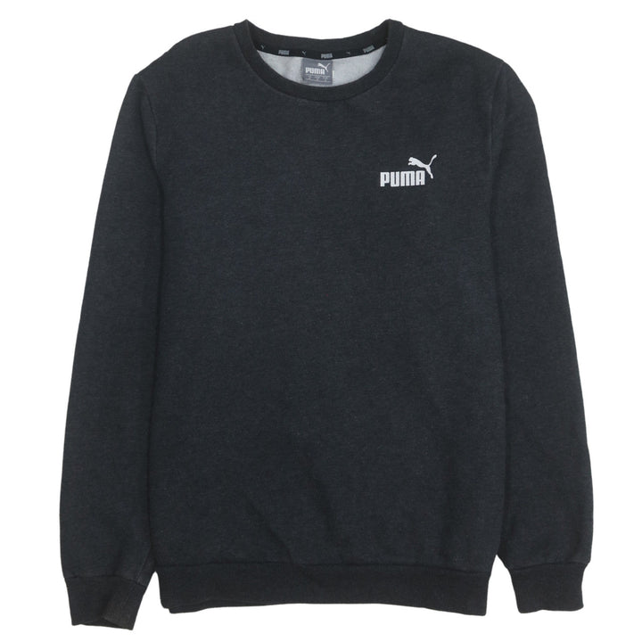 Puma Men's Black Crew Neck Pullover Sweatshirt Size M