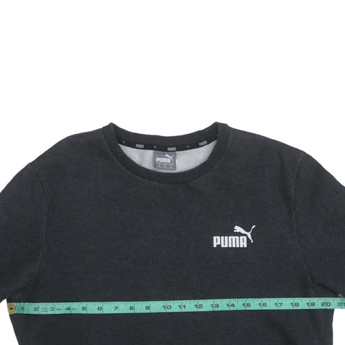 Puma Men's Black Crew Neck Pullover Sweatshirt Size M
