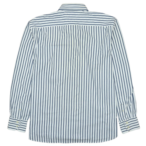 Tommy Hilfiger Men Blue Striped Button-Up Cotton Shirt XL