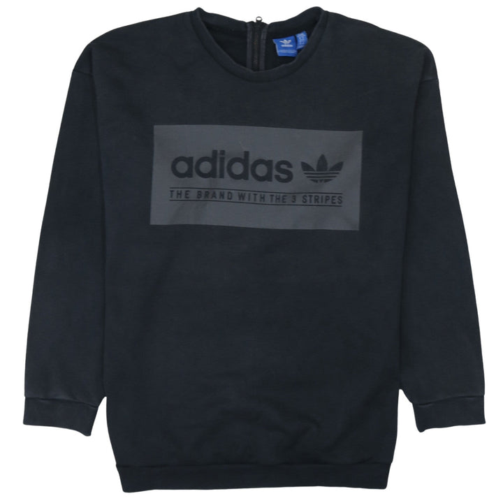 adidas Men's Black Crew Neck Pullover Sweatshirt M