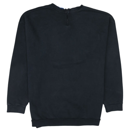 adidas Men's Black Crew Neck Pullover Sweatshirt M