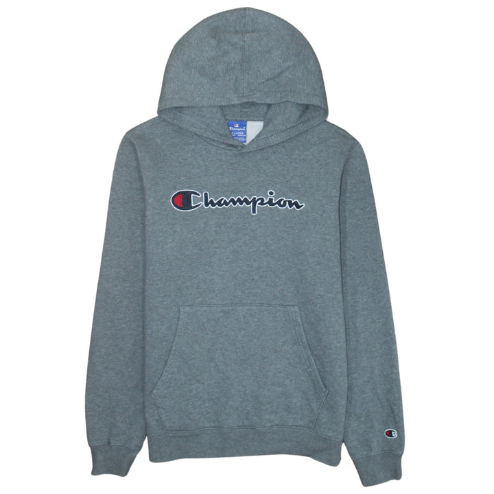 Champion Boys Grey Pullover Hoodie Size 15-16 Years Embroidered Logo