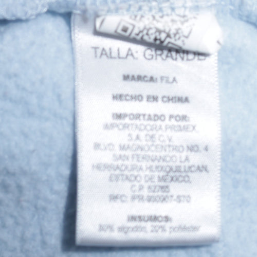 Fila Women's Light Blue Crew Neck Logo Sweatshirt Size L