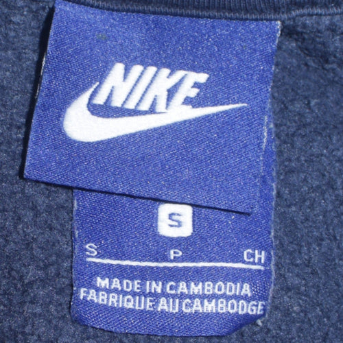 Nike Men's Blue Small Pullover Crew Neck Sweatshirt