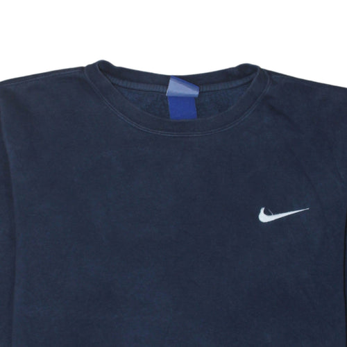 Nike Men's Blue Small Pullover Crew Neck Sweatshirt