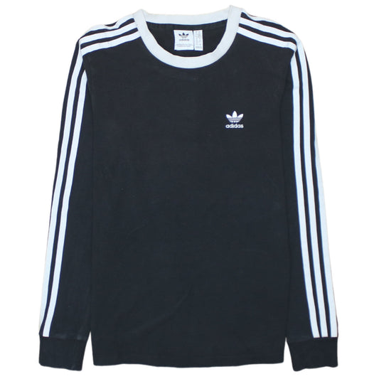 Adidas Womens Black XS Crew Neck Long Sleeve Pullover Sweatshirt