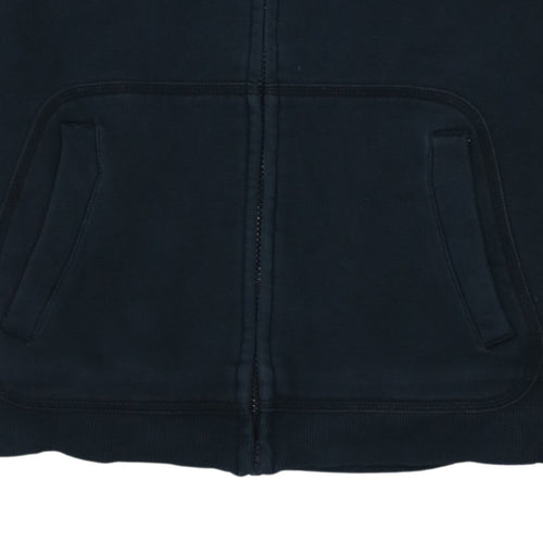 Puma Boys Black Track Jacket Size 14 Years Full Zip Fleece Activewear