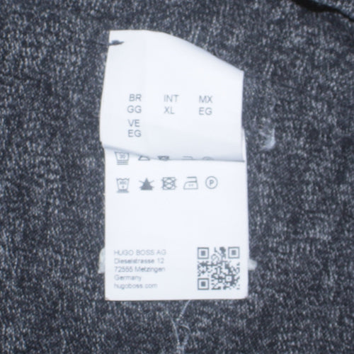 Hugo Boss Men’s Grey Slim Fit Crew Neck Knit Sweatshirt XL