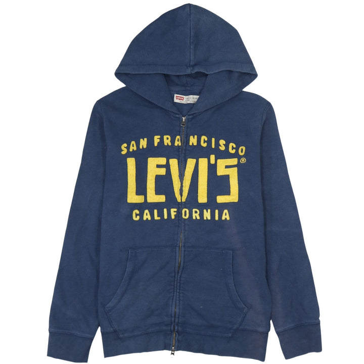 Levi's Men's Blue Full Zip Hoodie M Classic Logo Sweatshirt