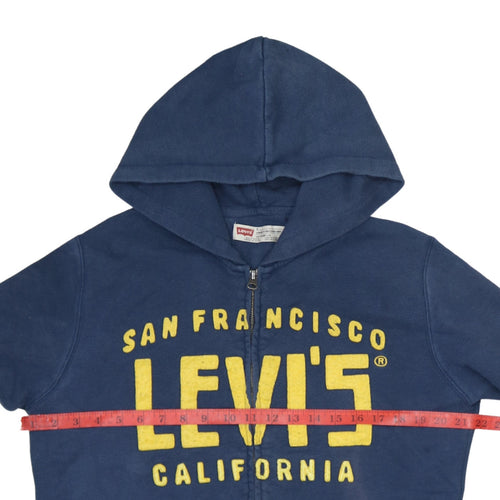 Levi's Men's Blue Full Zip Hoodie M Classic Logo Sweatshirt