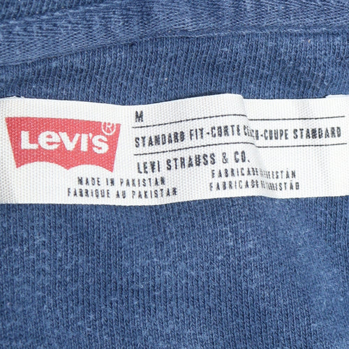 Levi's Men's Blue Full Zip Hoodie M Classic Logo Sweatshirt