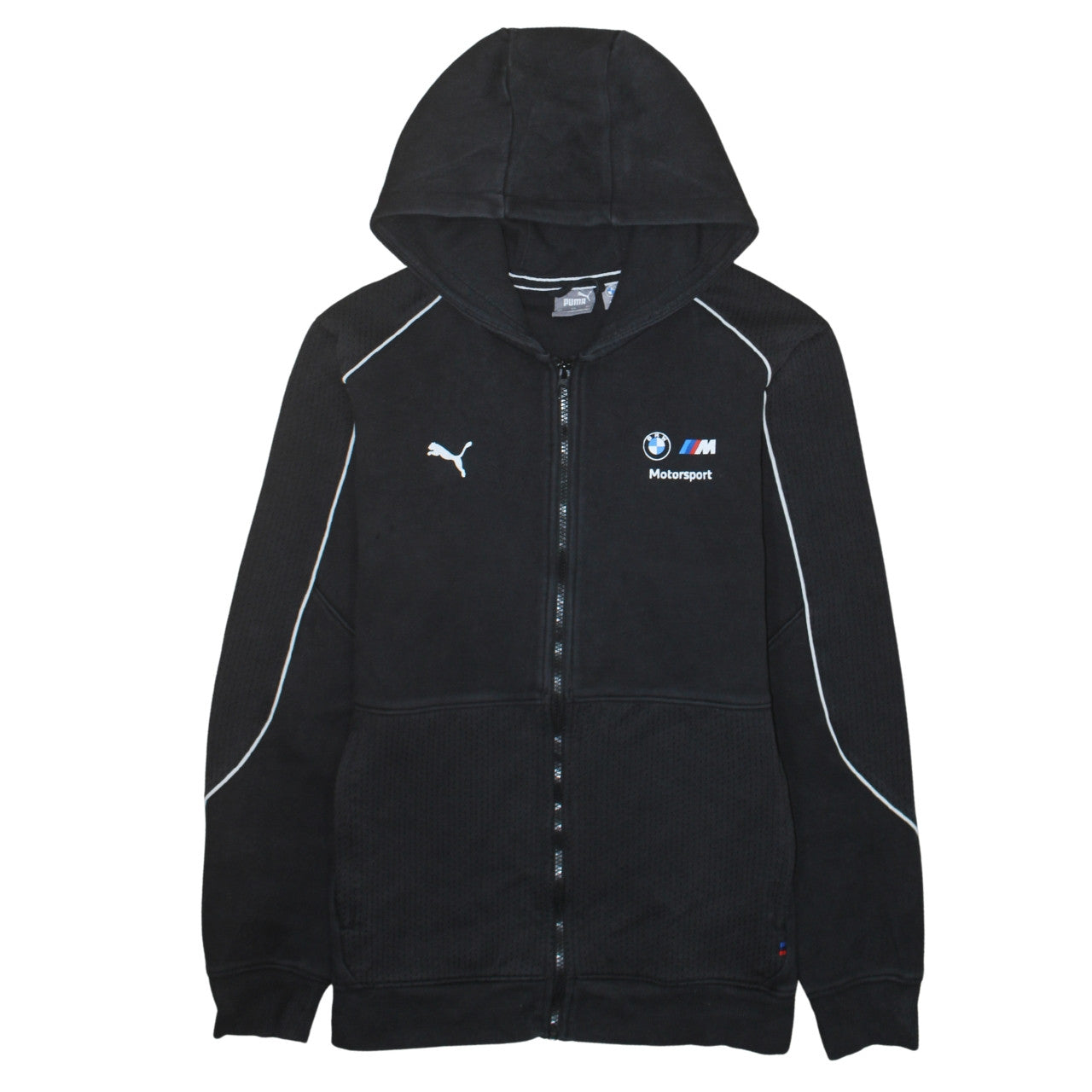 Puma BMW M Motorsport Men's Black Full Zip Hoodie Size L