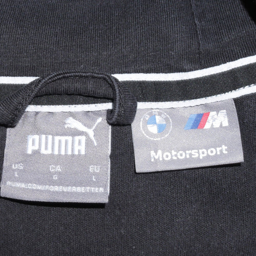 Puma BMW M Motorsport Men's Black Full Zip Hoodie Size L