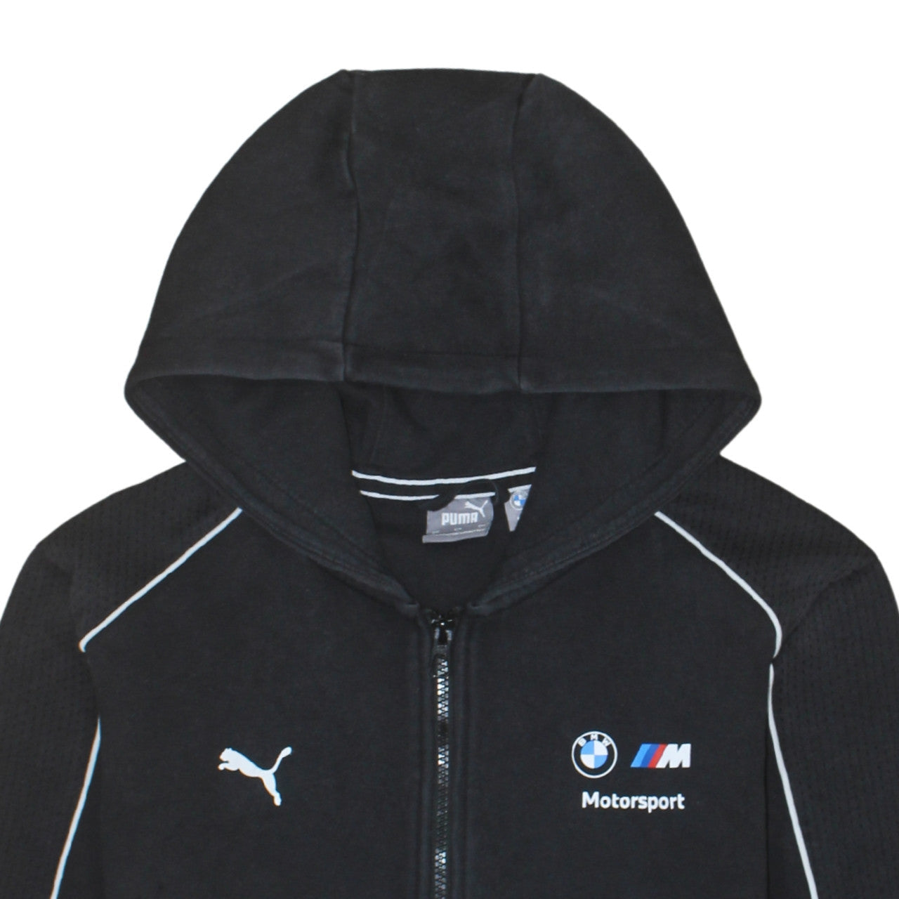 Puma BMW M Motorsport Men's Black Full Zip Hoodie Size L
