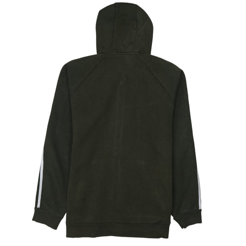 Adidas Men's Green Full Zip Hoodie M Sports Fleece Sweatshirt