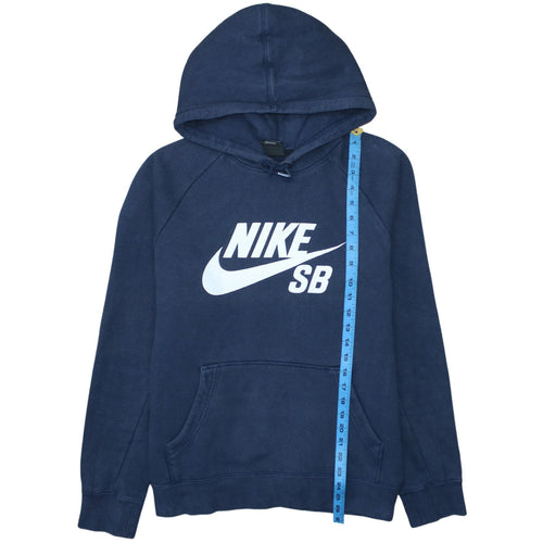 Nike SB Men's Blue Pullover Hoodie Size L Regular Fit Fleece Sports