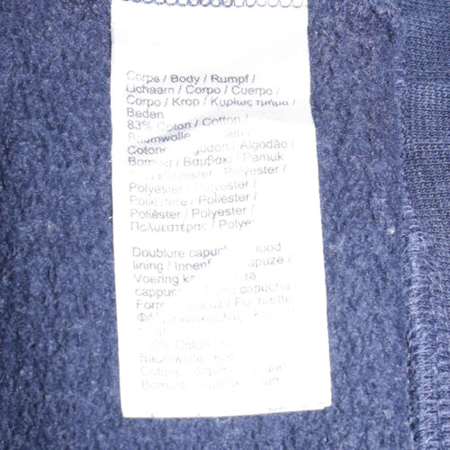 Nike SB Men's Blue Pullover Hoodie Size L Regular Fit Fleece Sports