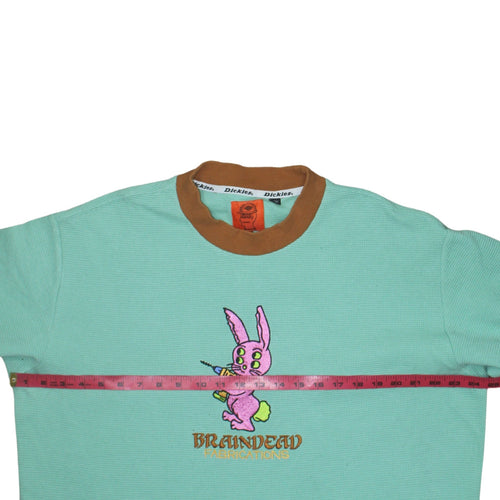 Dickies x Brain Dead Green Embroidered Bunny Men's Sweatshirt 2XL
