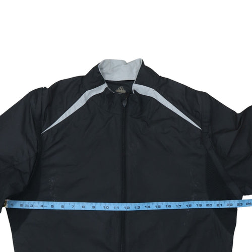 Adidas Men's Black Lightweight Windbreaker Jacket Size L