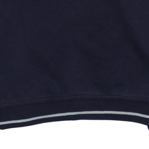 Puma Men Navy Blue Crew Neck Pullover Sweatshirt Size 16 Logo Casual