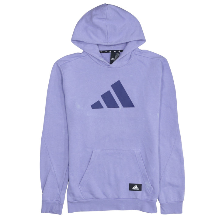 Adidas Men’s Purple Pullover Hoodie Size S Regular Fit Sports Fleece