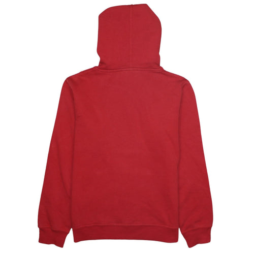 Quiksilver Teens Red Pullover Hoodie Size 14 Cotton Logo Surf Style