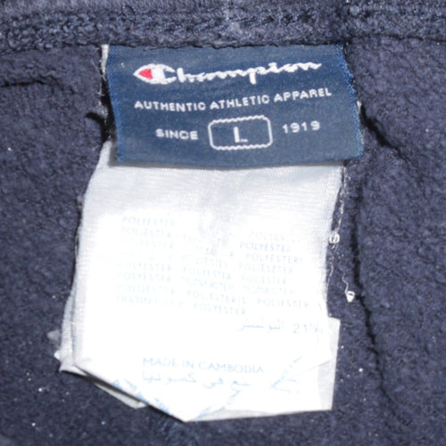 Champion Men's Black Fleece Sweatpants L Regular Fit Sportswear
