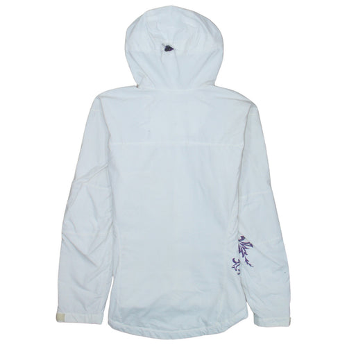 Helly Hansen Women's White Waterproof Hooded Rain Jacket Size S