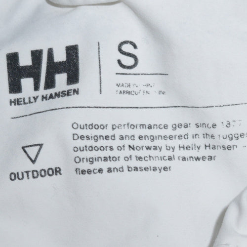 Helly Hansen Women's White Waterproof Hooded Rain Jacket Size S