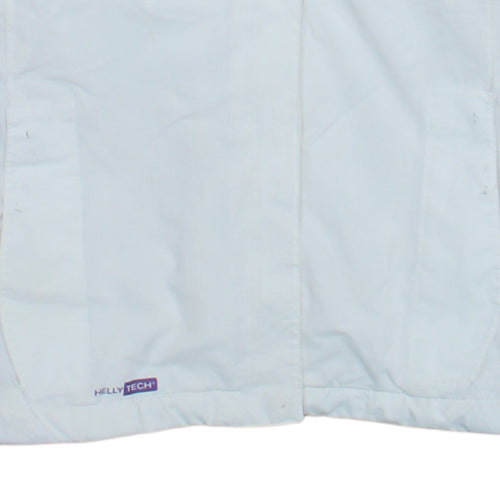 Helly Hansen Women's White Waterproof Hooded Rain Jacket Size S
