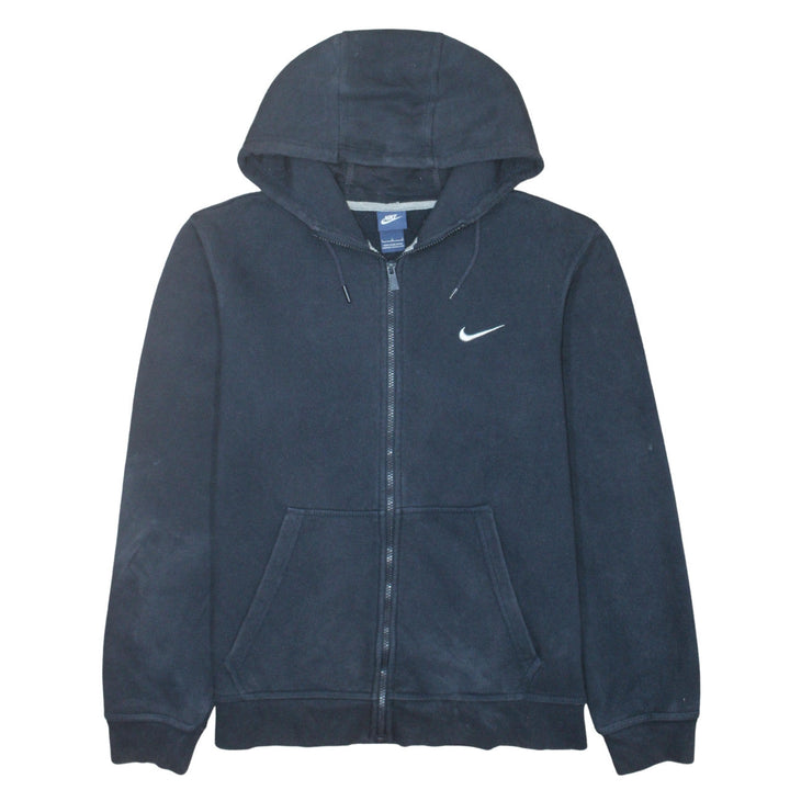 Nike Men's Black Full Zip Hoodie Sweatshirt Size L Cotton Blend