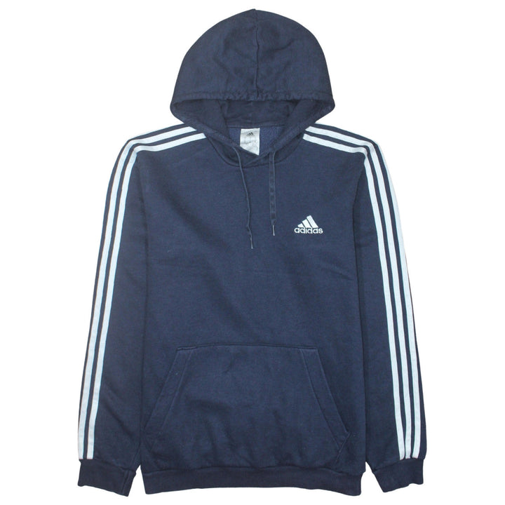 Adidas Men’s Blue Pullover Hoodie Medium Sports Fleece