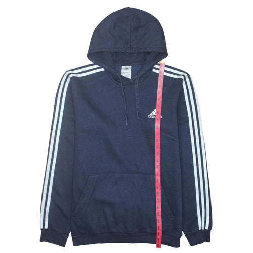 Adidas Men’s Blue Pullover Hoodie Medium Sports Fleece