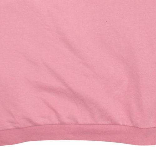 FILA Women’s Pink Logo Pullover Sweatshirt XL Regular Fit