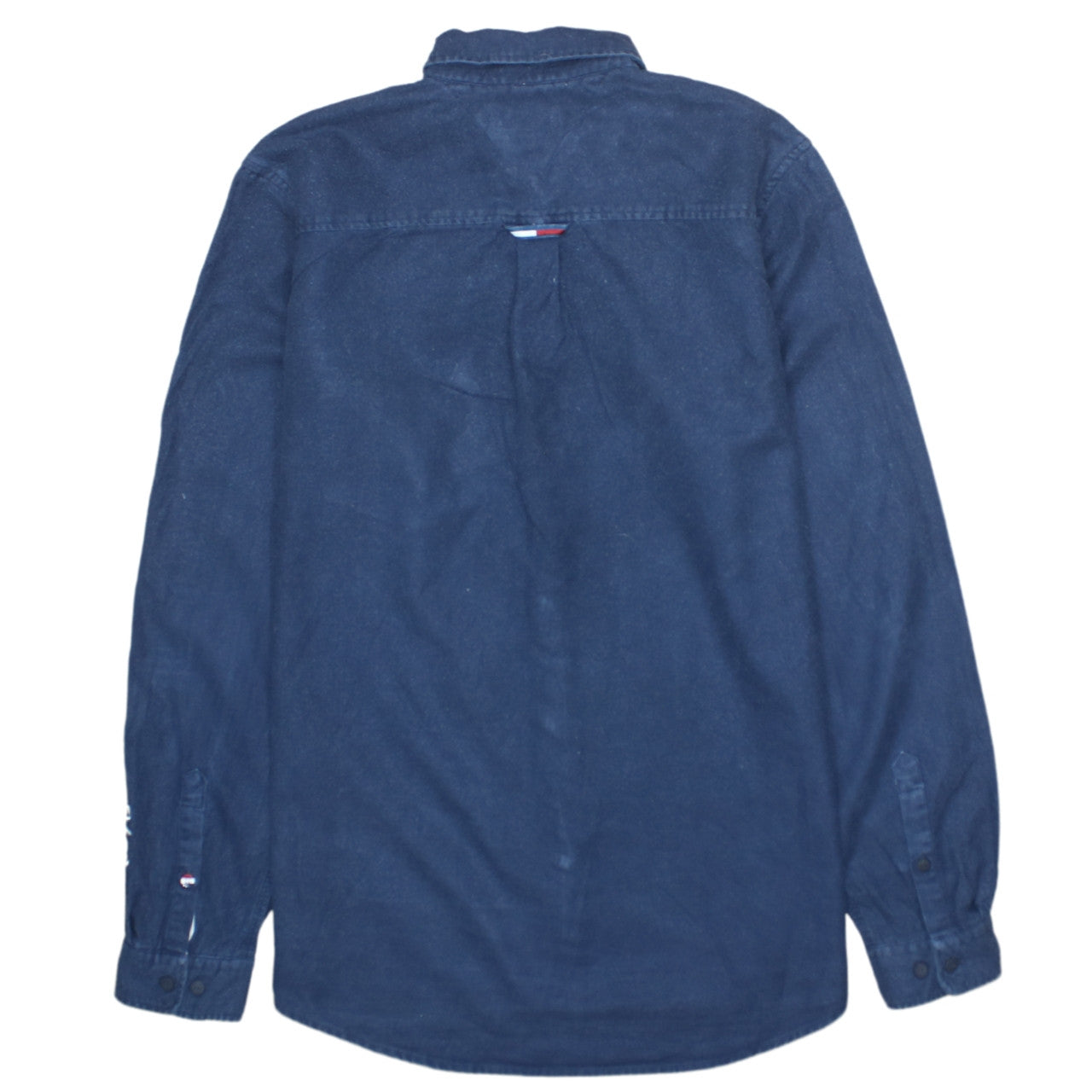 Tommy Jeans Men's Blue Button-Up Long Sleeve Denim Shirt M