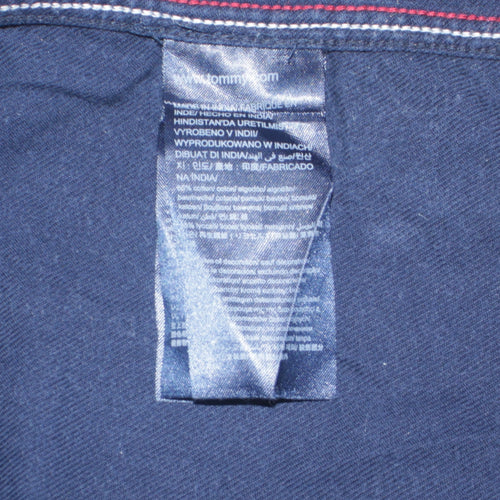 Tommy Jeans Men's Blue Button-Up Long Sleeve Denim Shirt M