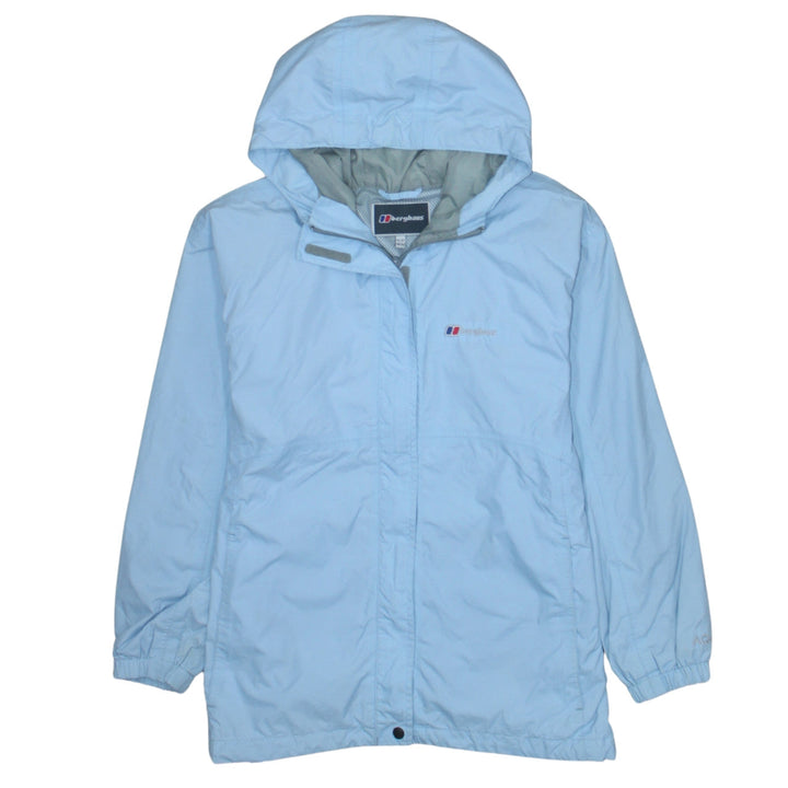 Berghaus Girls Blue Hooded Waterproof Rain Coat Jacket 11-12 Years