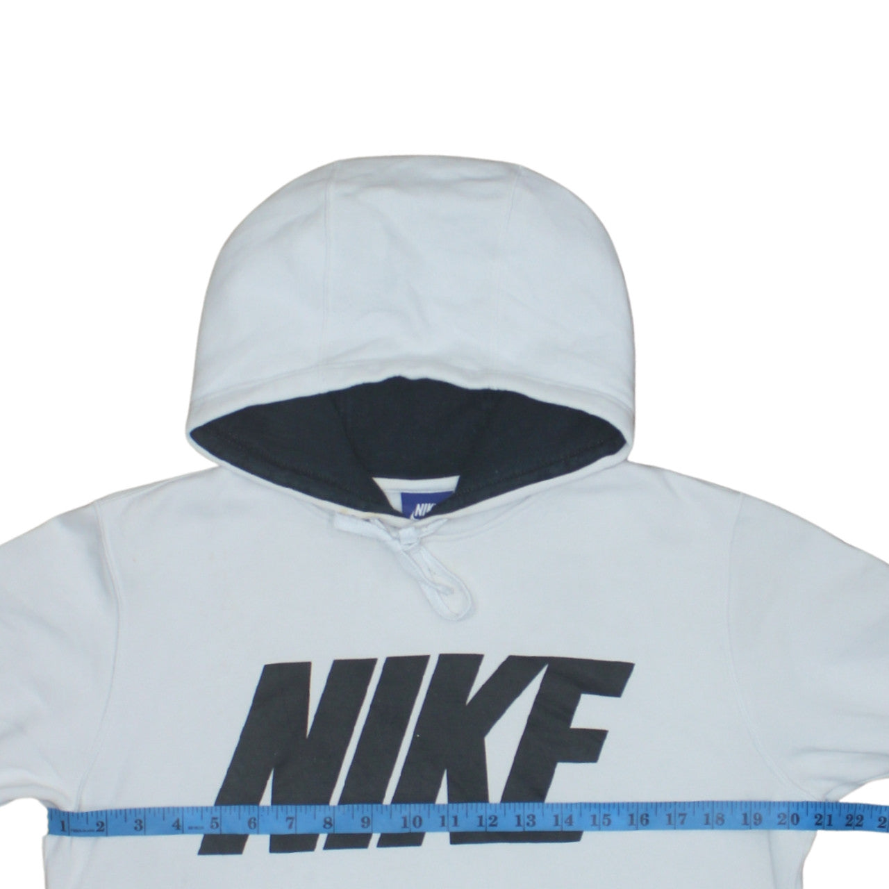 Nike Men's White Pullover Hoodie Small Graphic Logo Sweatshirt
