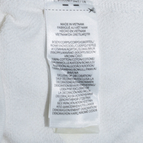 Ralph Lauren Men’s White Crew Neck Cotton Sweatshirt Size L