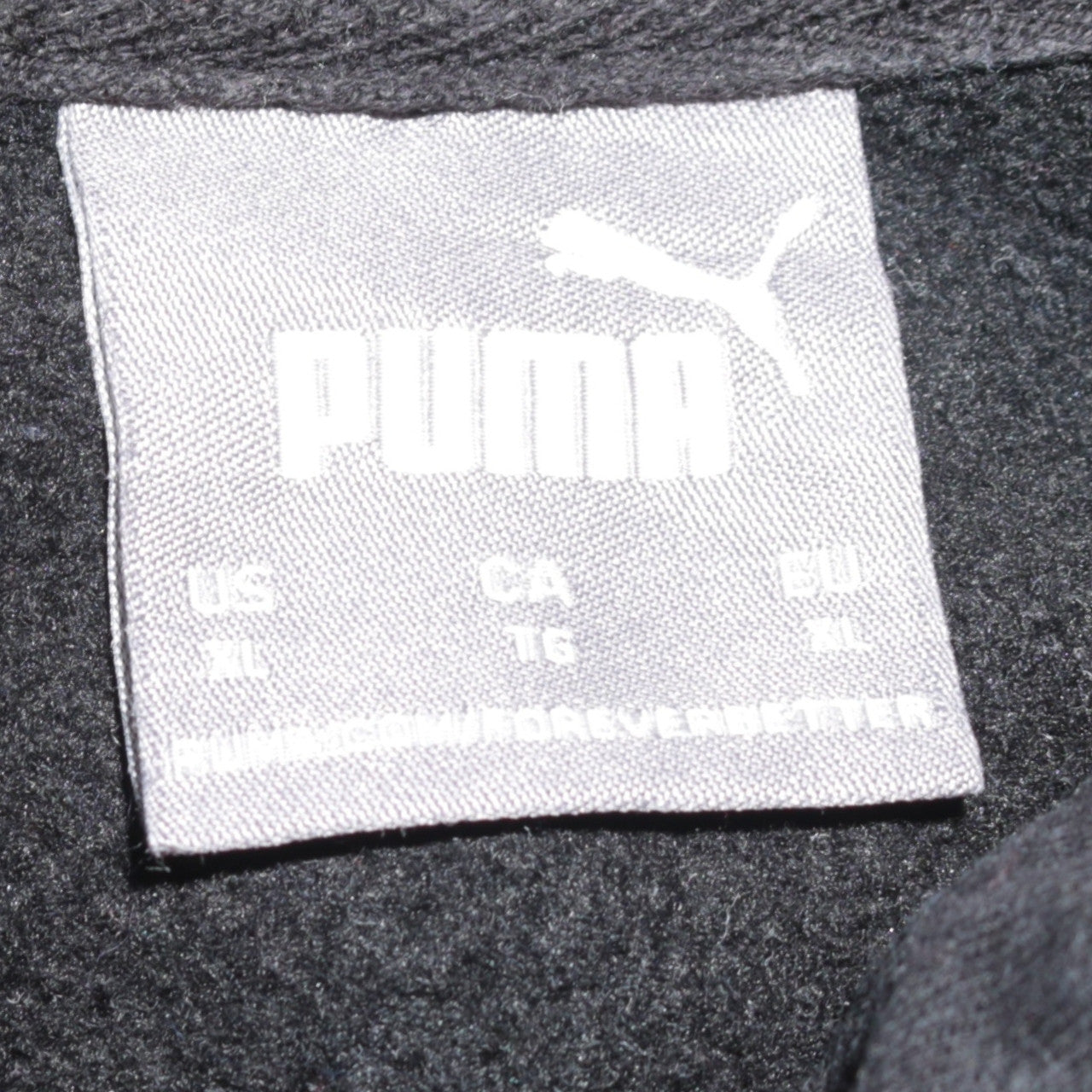 Puma Men's Black XL Pullover Hoodie Sports Fleece Sweatshirt